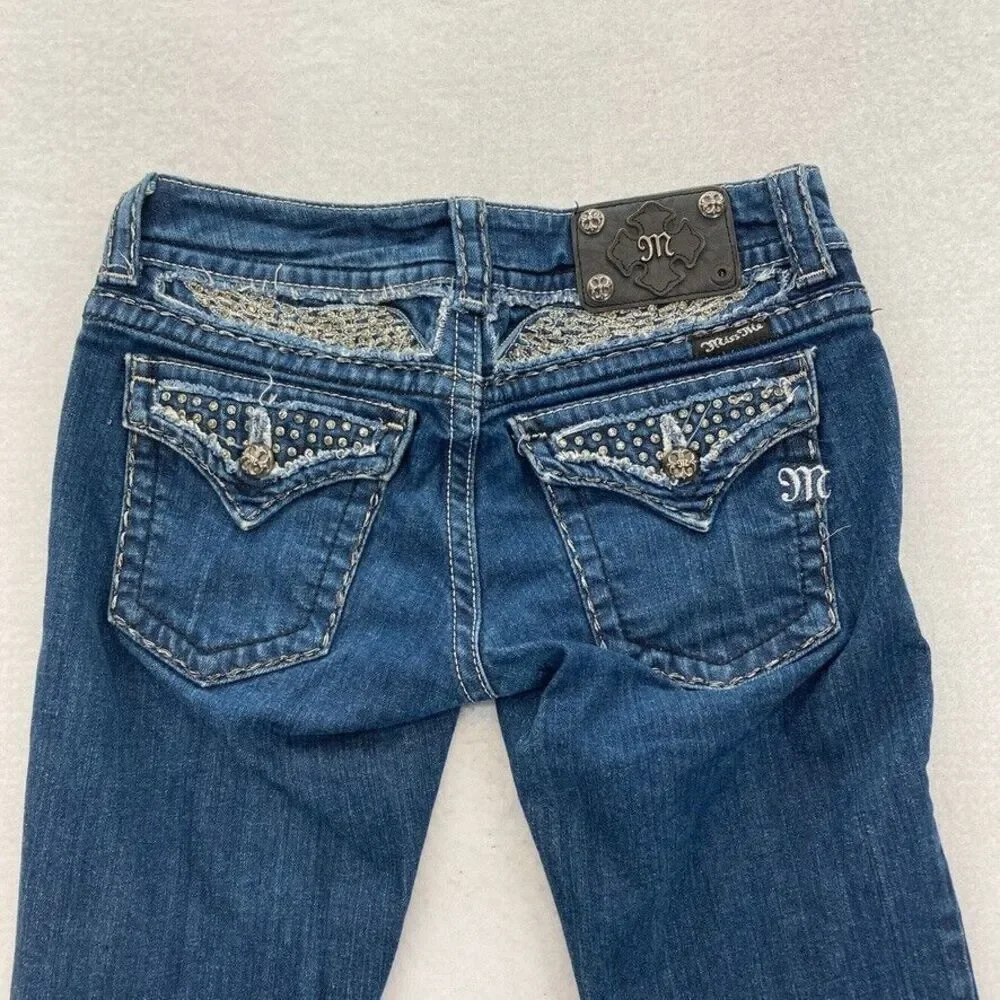 Miss Me Blue Denim Capris - Picture 9 of 11